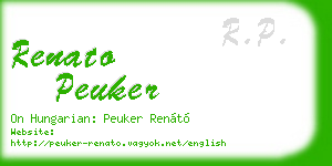 renato peuker business card